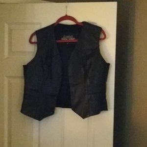 Leather vest